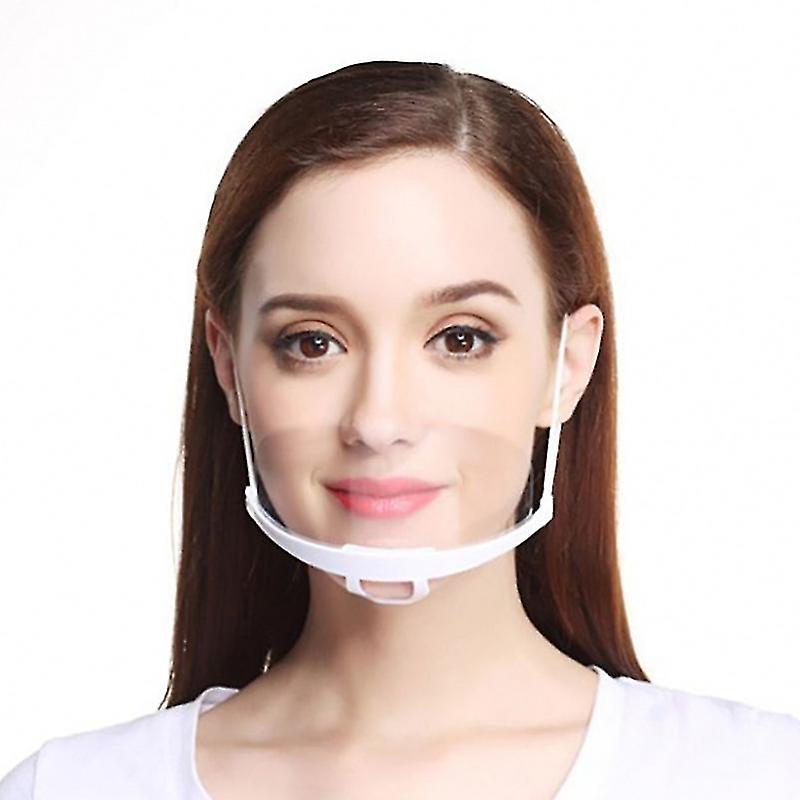 20 Masques Plastique Anti-Buée Pour Chefs - Transparents - Protection Nez Et Bouche - Pour Restaurants, Cuisines