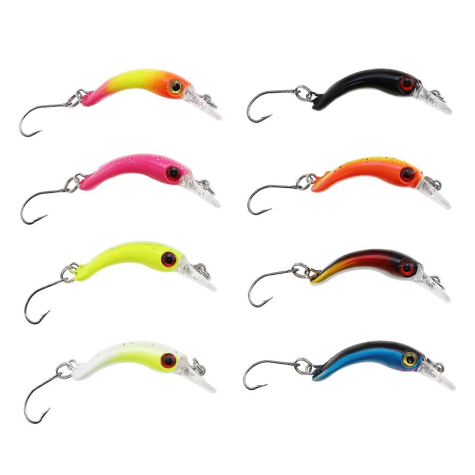 Multi Color 3D Realistic Minnow Plastic Fishing Lures Hard Baits Fishing Tackle Lure Kit for Freshwater Saltwater Bass Trout Walleye Redfish