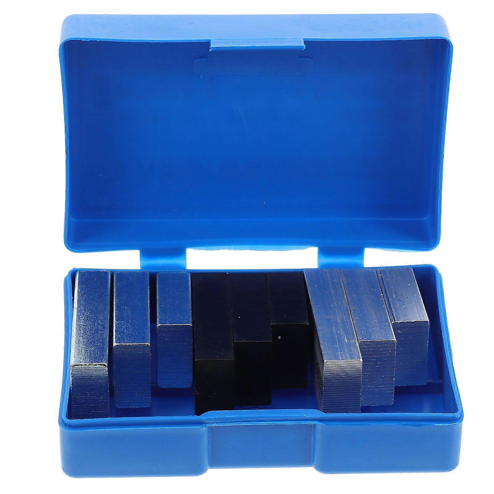 9pcs Precision Measurement Kit Science Education with Aluminum Iron and Plastic Blocks for Comparing Material Densities in Middle School Physics Exper