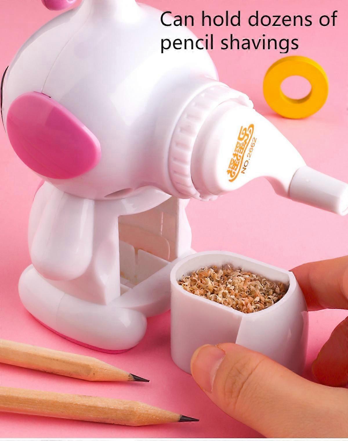 Creative stationery robot hand-cranked pencil sharpener cute cartoon pencil sharpener student supplies manual rotating pencil sharpener