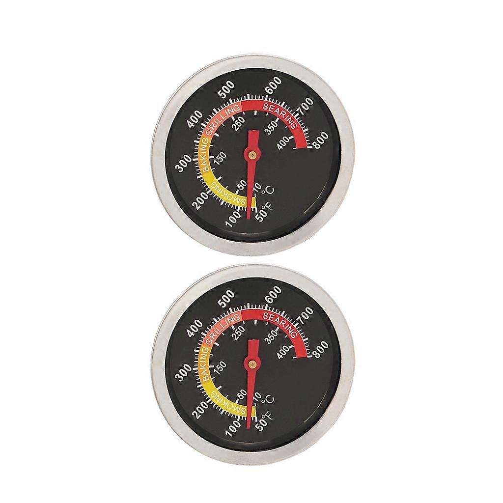 2Pcs BBQ Grill Temperature 10 Degree