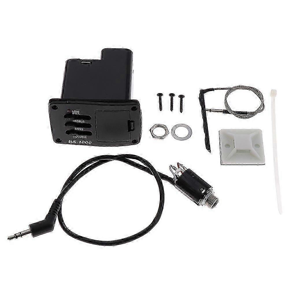 1 Set Ukulele Fiddle Piezo Tonabnehmer Equalizer Ukulele Zubehör -2000