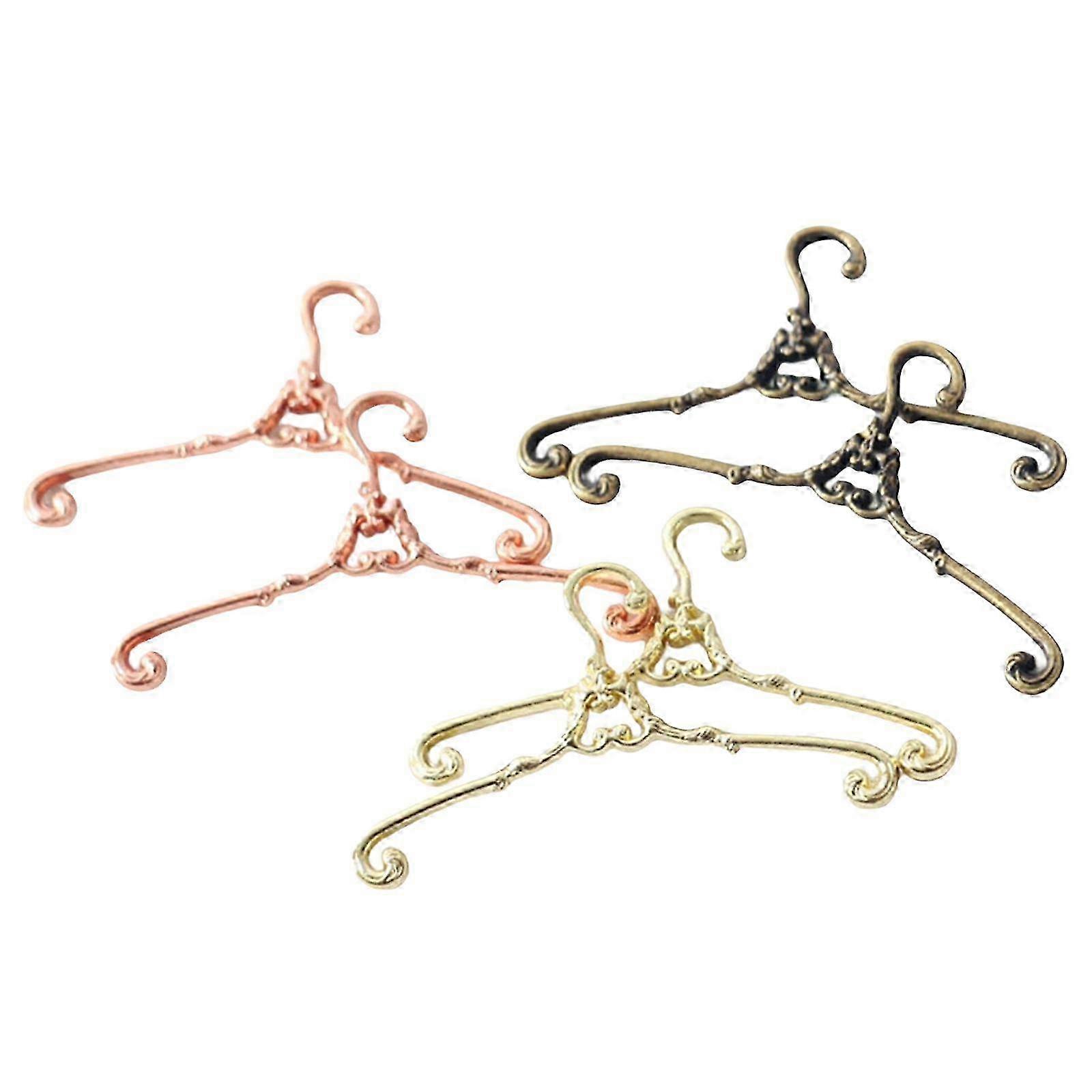 6x 1/12ドールハウスハンガービンテージスタイルマイクロランドスケープデコレーション用