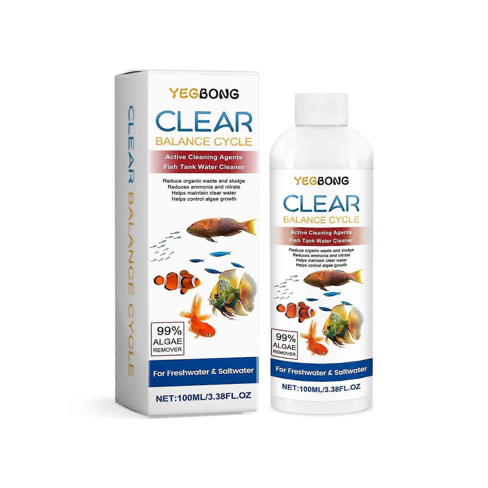 Algae Control For Fish Tank Algae Removal Cleaning Liquid Aquarium Cleaner Purifies Water