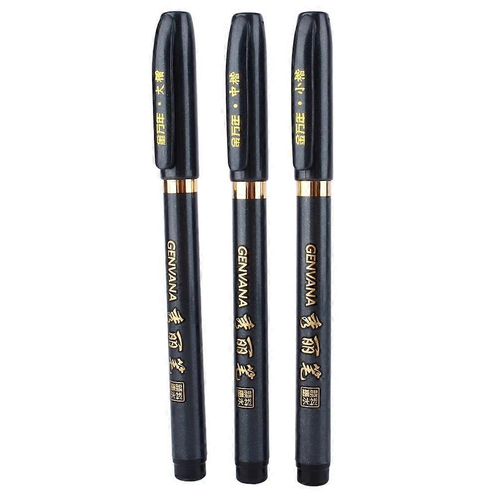 Brush Ink Pen for Chinese Japanese Calligraphy, Water Ink Painting Pen for Beginners, Soft Brush Tip, Art Supplies