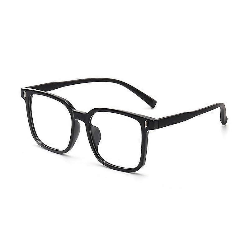 Oversized Square Blue Light Blocking Reading Glasses Anti-UV Light Mirror Trendy Eyewear for Computer Use