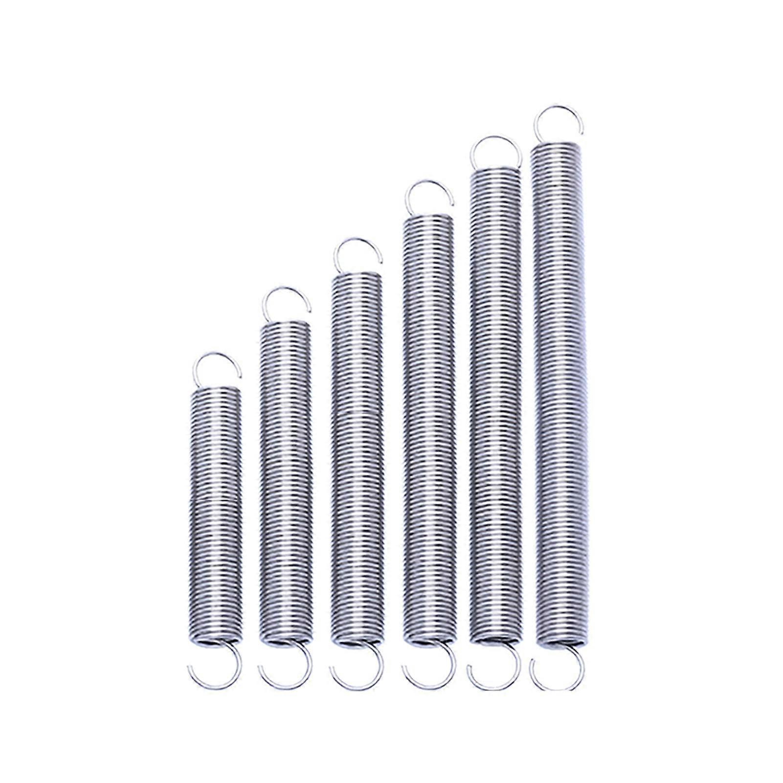 Tension Pullback 1 Piece, 1.5mm Wire, 12mm OD, 40-300mm Length, S-Shape Dual-Hook Extension Tension Spring (Size 200mm)