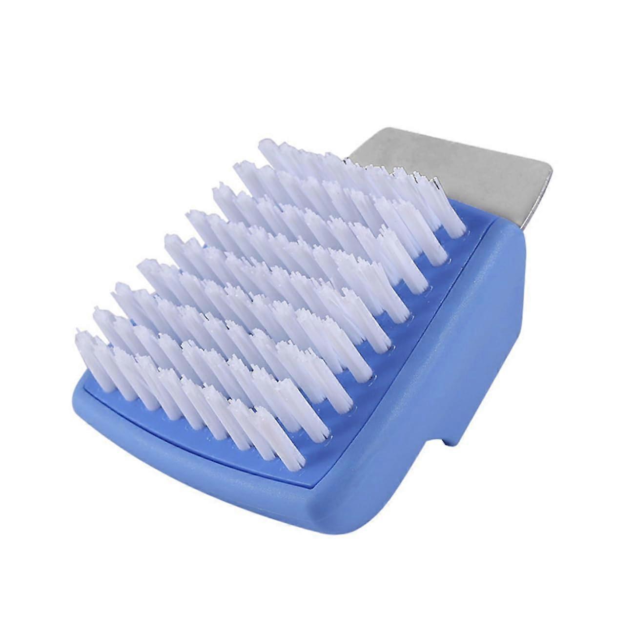 2-In-1 Grill BBQ Cleaning Brush Scraper For Quick Grill Cleanup Blue Handheld Tool