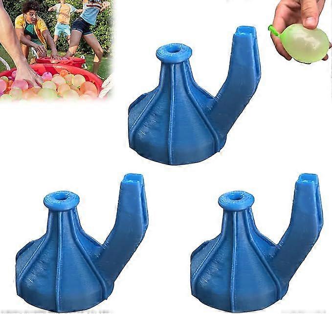 3pcs Water Fights Gadget, Water Balloons Quick Fill, Rapid Fill Water Ballons for Water Fight Game, Easy Water Balloon Filler with Tying Tool, Self S