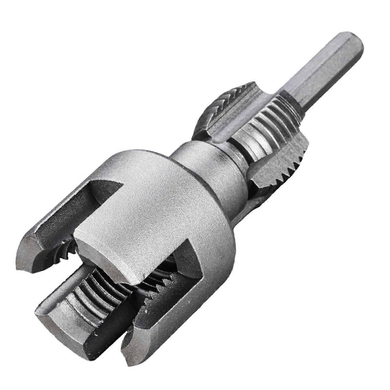 Pipe Thread Cutting Tool,Pipe Threading Tool for Internal & External PVC Plastic Pipe 1/2" 3/4" Pipe Threader Multicolor