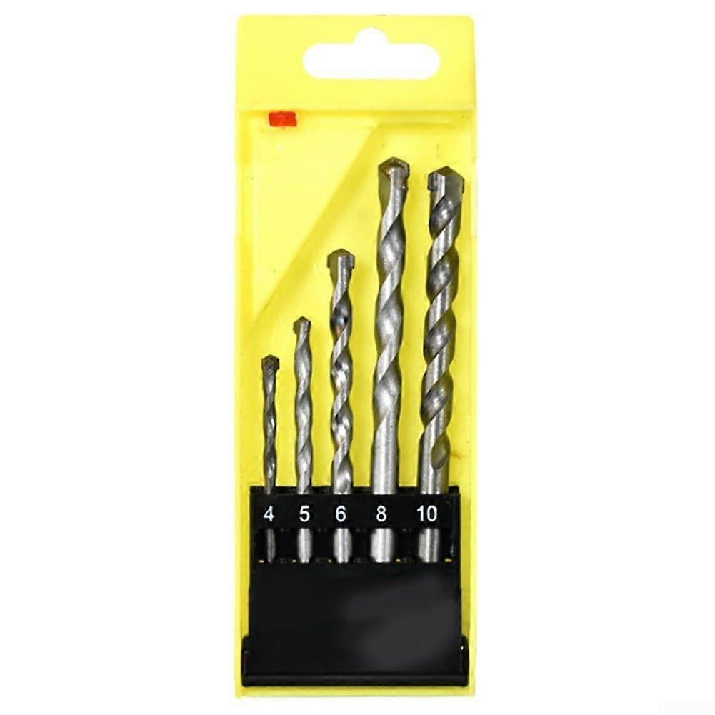 Precise concrete drilling tool, 4 mm, 10 mm drill bit set, alloy and carbon steel