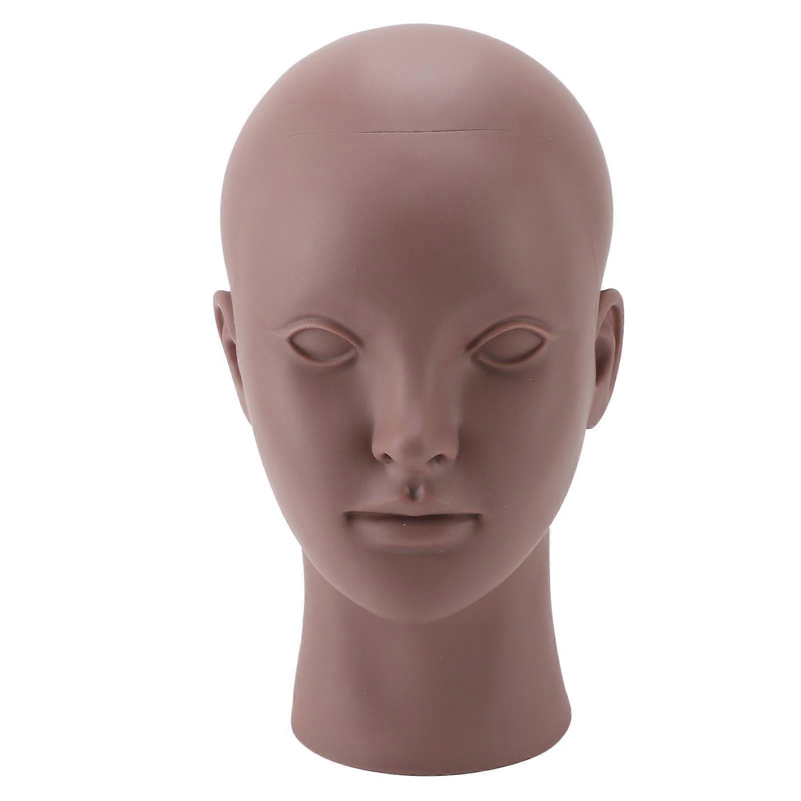 Mannequin de maquillage pour femme chauve, en PVC souple, texture peau humaine, pour perruque, chapeau, écharpe