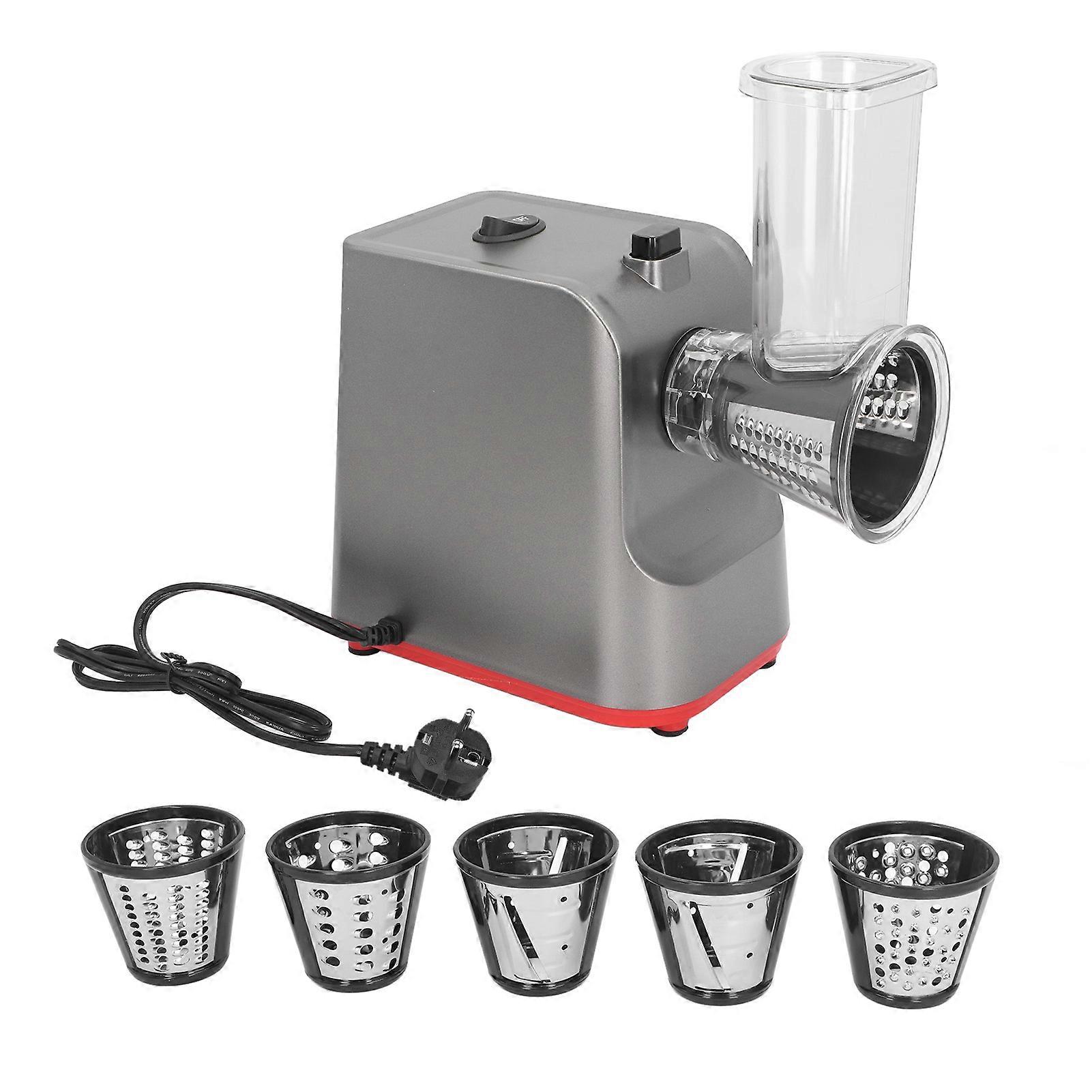 in 1 Electric Cheese Grater 250W 1 Button Control Kitchen Shredder Salad Maker for Cheese Potato Fruit Vegetable EU Plug 220V