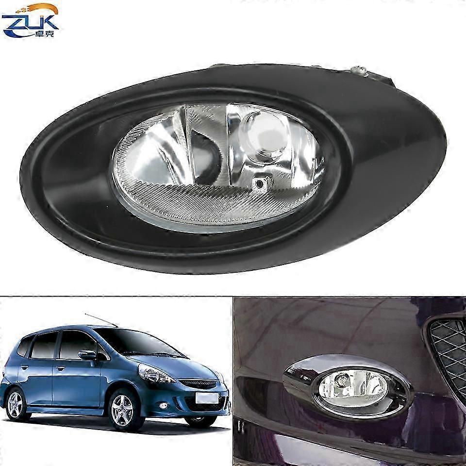 Car Fog Lamp Fog Light Front Bumper Fog-Proof Light For HONDA FIT JAZZ Sport GD1 GD3 2005 2006 2007 2008 Foglight Foglamp