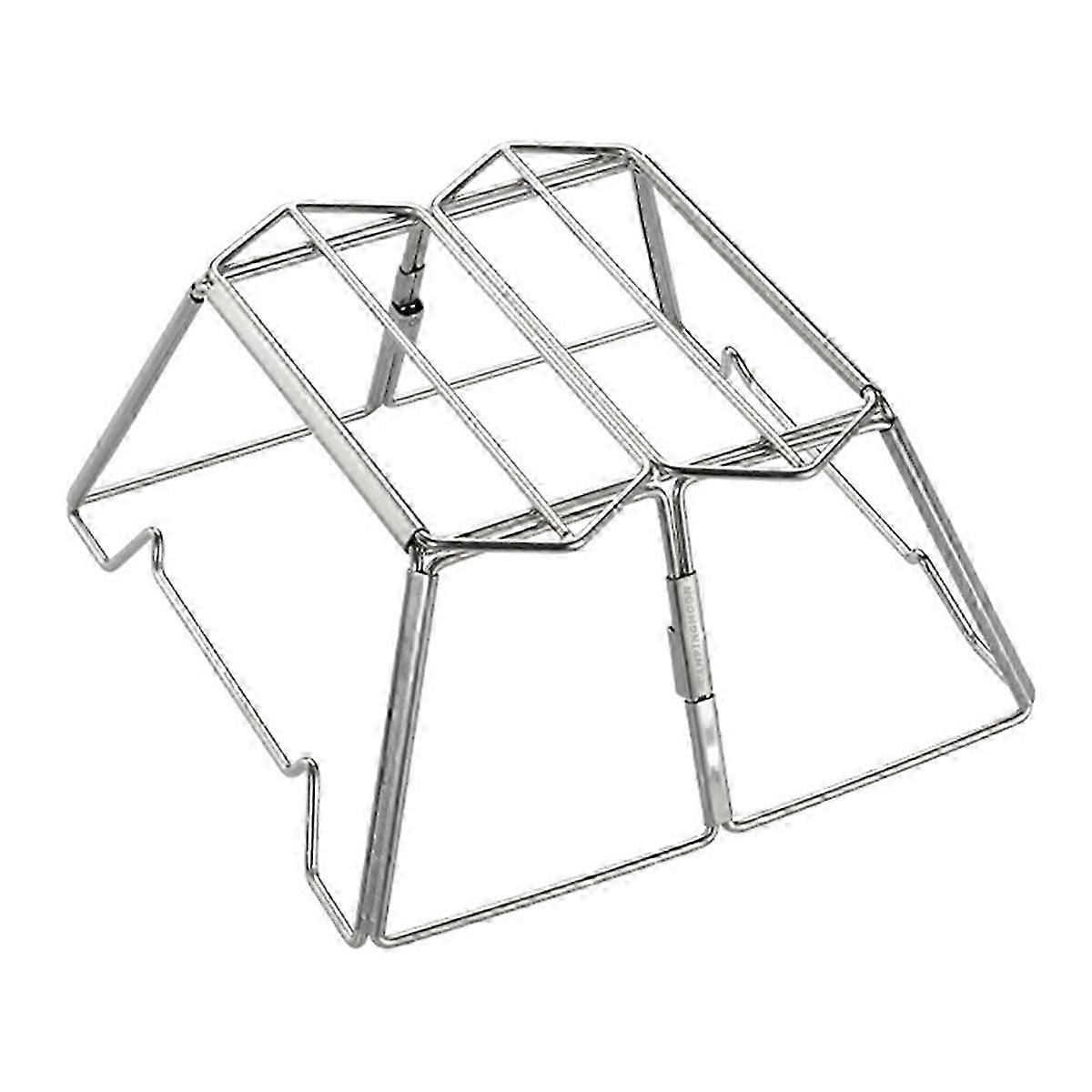 Vikbar Mesh Eldstad Utomhus Camping Eldstad Kollapsande Stålnät Eldställ för Trädgård Backyar SZRH