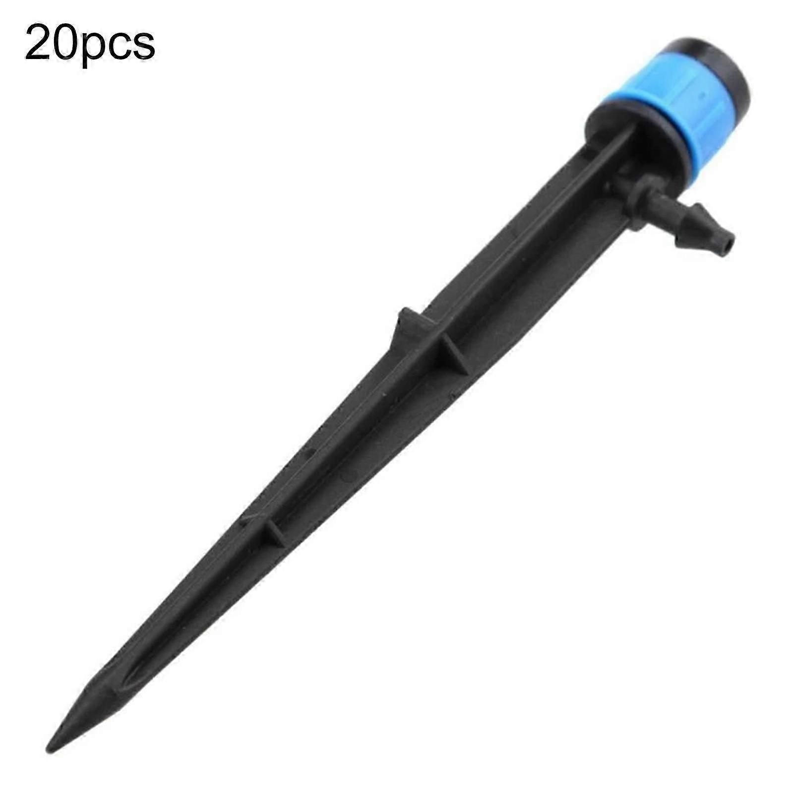 MengXi 20Pcs/Set Adjustable Water Flow Drip Emitter Effective 8 Holes Plastic Irrigation Sprinkler for Garden
