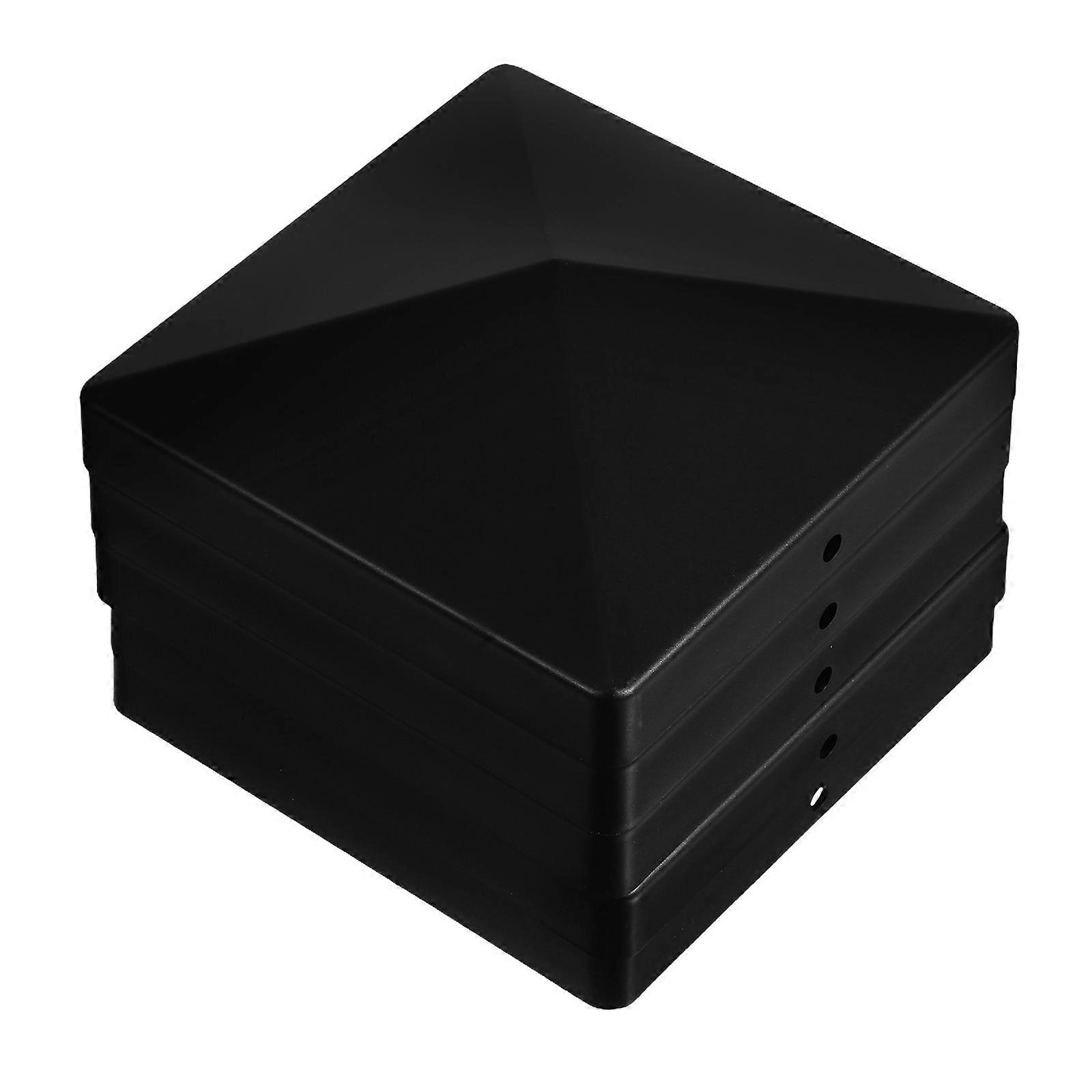 Outdoor Cap for Fence Plastic Post Caps Pyramid Shape for Fence Posts Protect Fence Posts 10.25x10.25x3.50cm 5Pcs