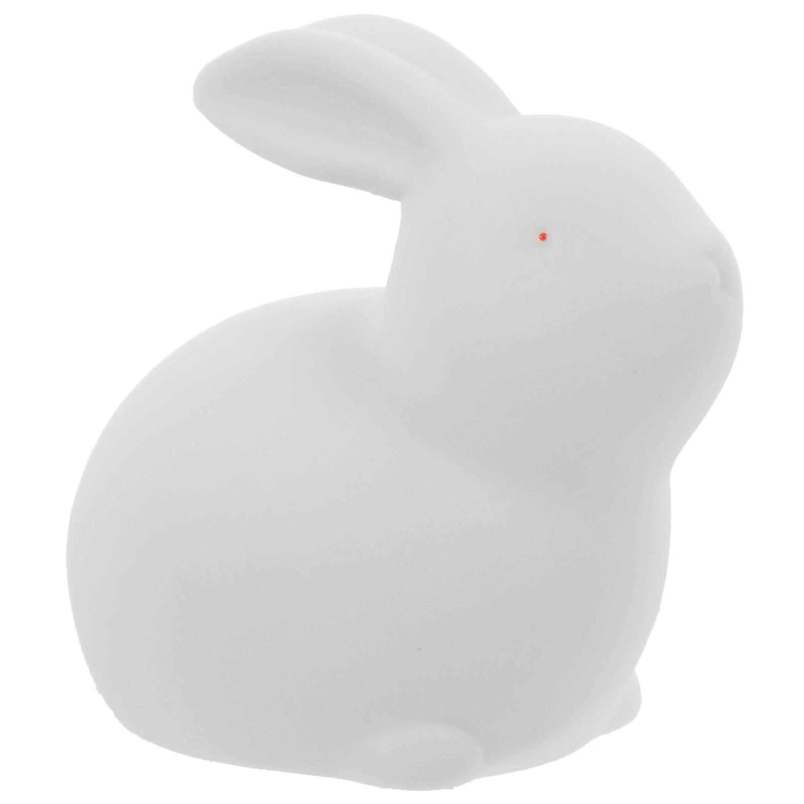 Ceramic Animal Decor Rabbit Statue Desktop Tiny Rabbit Craft Home Decor Enthusiasts 1Pcs