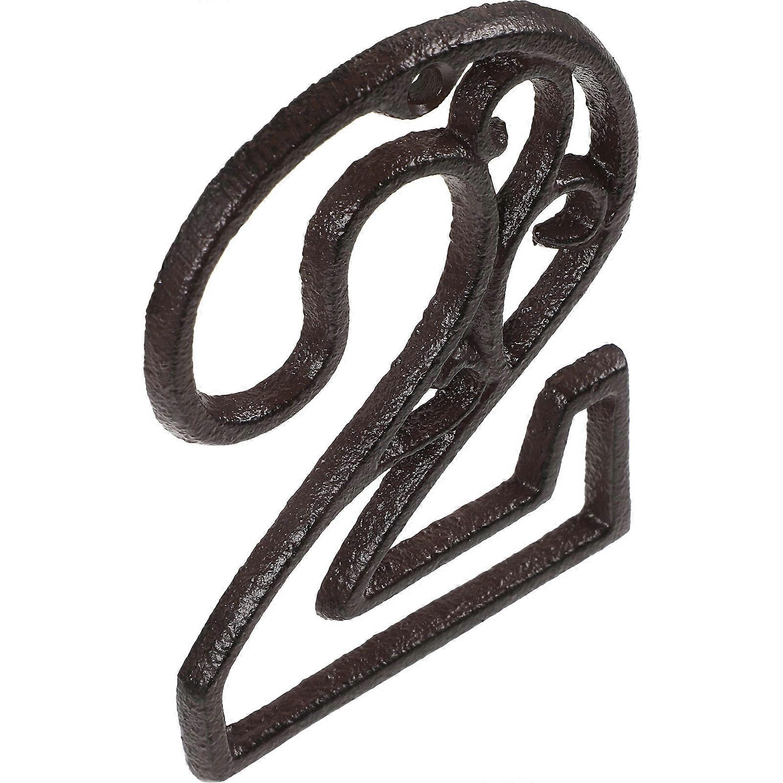 Decorative House Numbers Front Door Number Iron Wall Decor Hollow Design Outdoor Use Durable Resist Rusting 1Pack