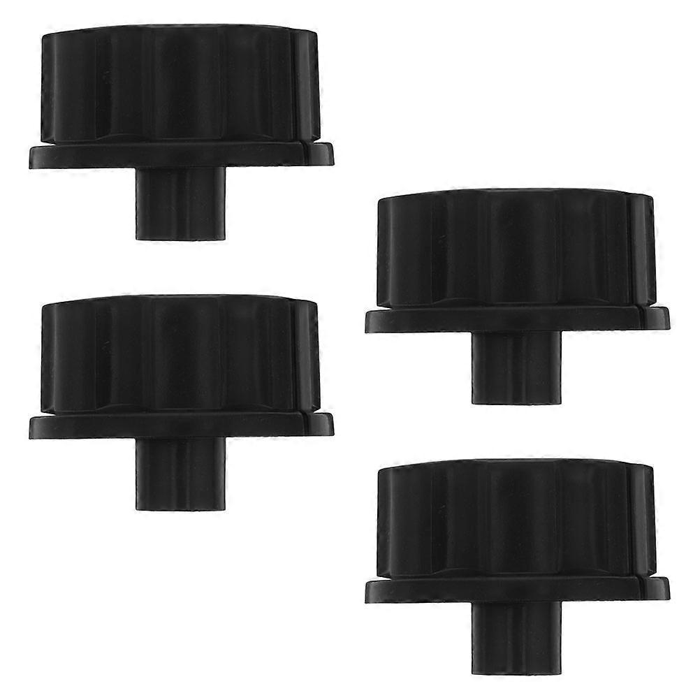 4pcs Black Oven Control Knobs Replacement for Microwave, Air Fryer, Sterilizer – Ergonomic Grip, Secure Fit, Easy Installation