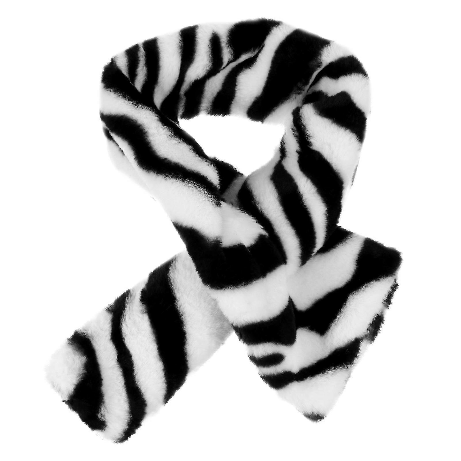 Here's a refined and professional product description based on the title you provided:
**Zebra Stripe Cross Scarf – Warm Neck Warmer for Winter**