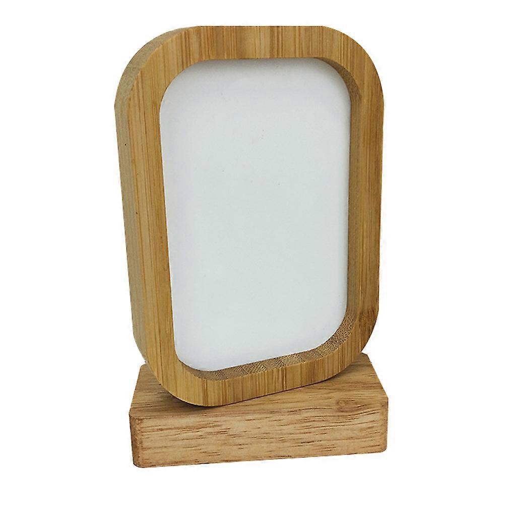 Bamboo Picture Frame Decorative present Bedroom Room Rectangular with Rounded Corners 1Set
