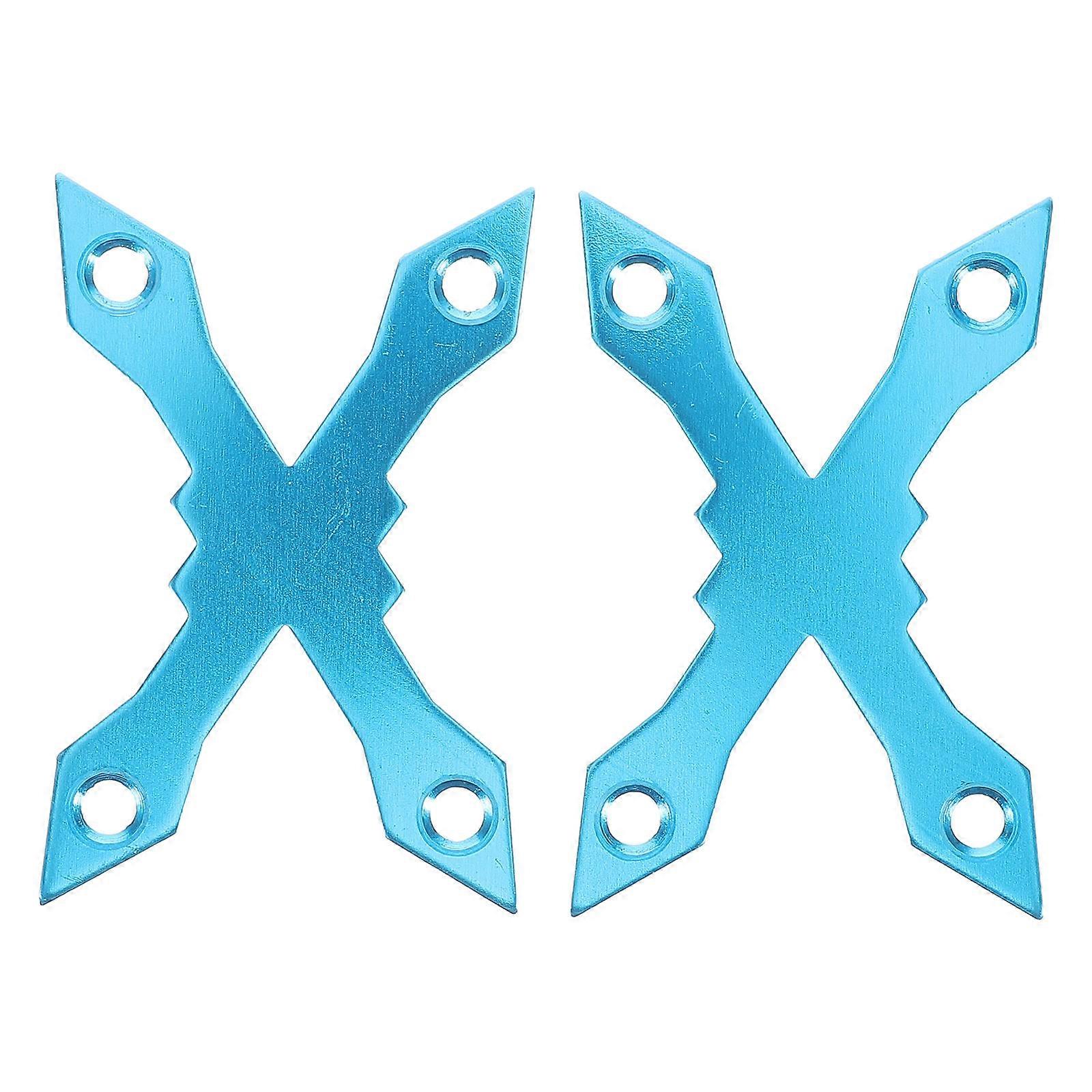 Hardware Kit Skateboard Anti Sinking Gasket Reliable Fixation Blue 8.70X5.70X0.20CM 2Pack
