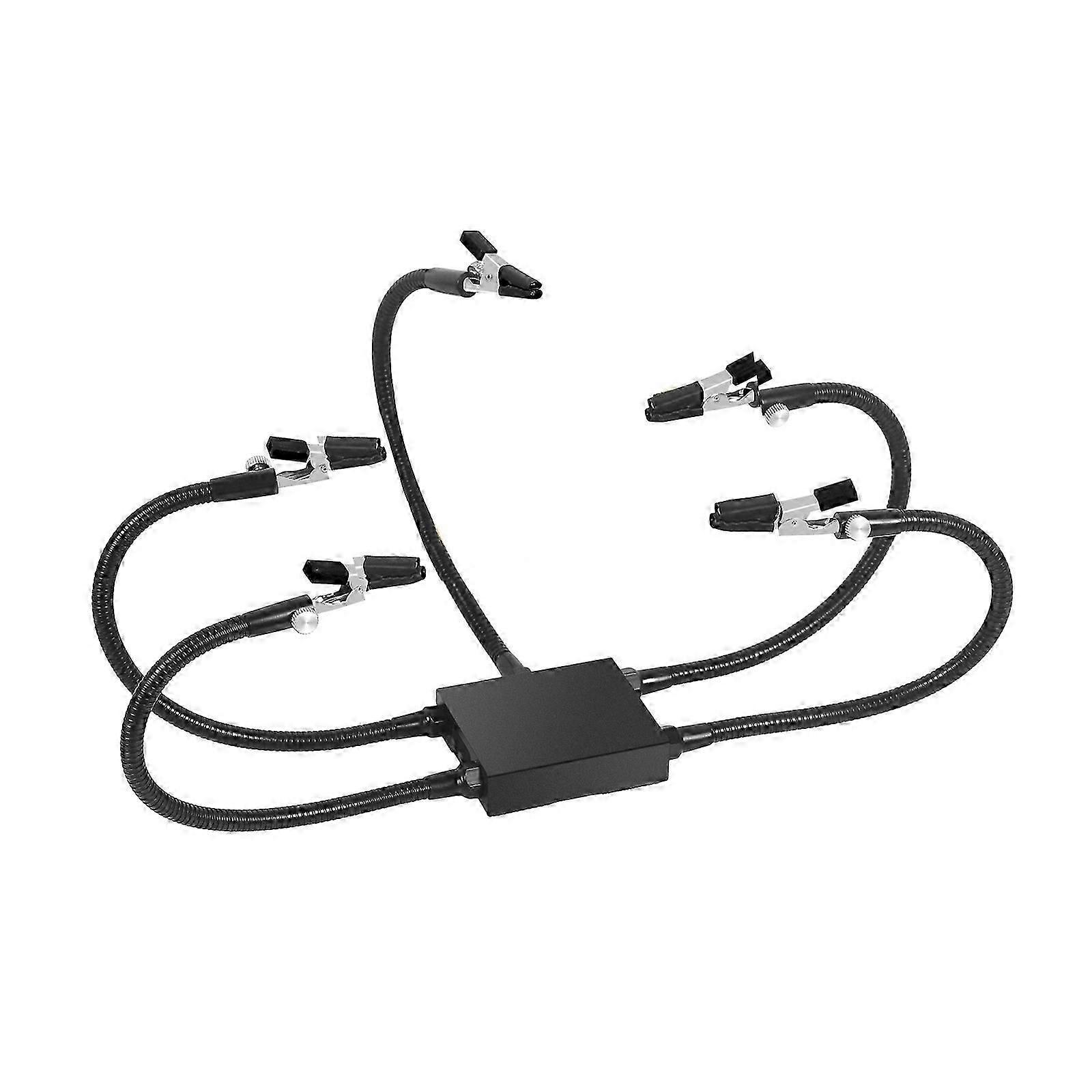 Soldering Helping Hands Soldering Third Hand Tool Solid Aluminium Base with Alligators Clips for Electronics Hobby Use