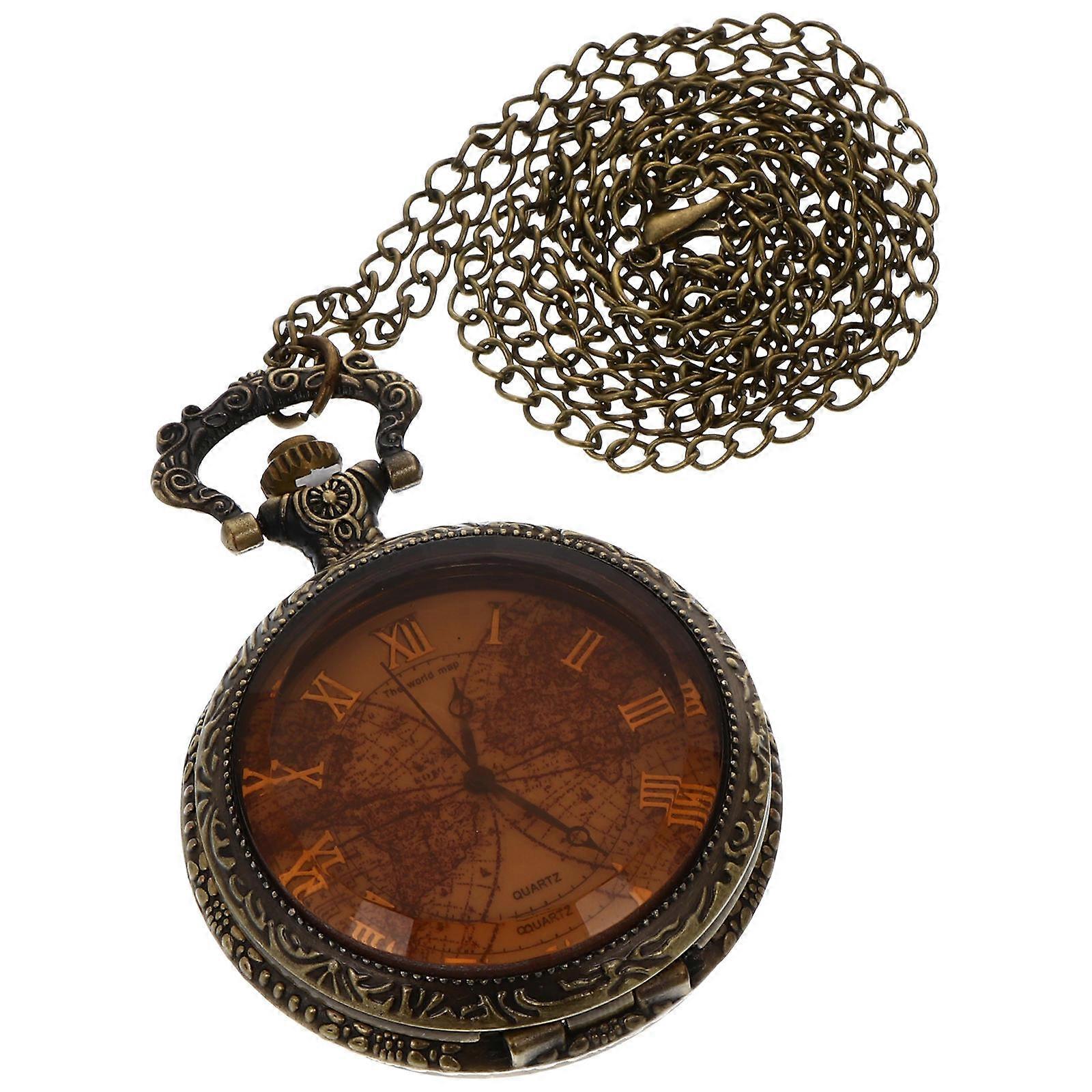 Train Pocket Watch Electroplated Material Timekeeping Daily Use 1Pack