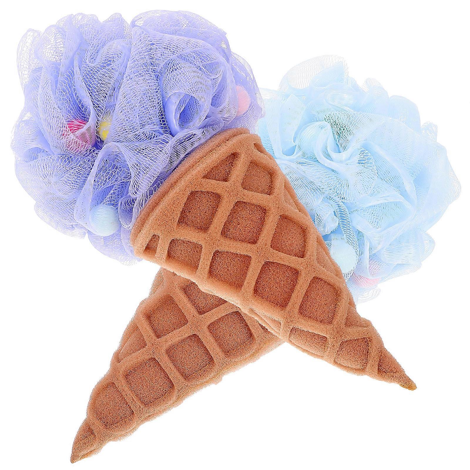Elastic Loofah Sponges for Shower Portable, Quick Drying Bath Accessories with Adorable Design for a Relaxing Bath Experience