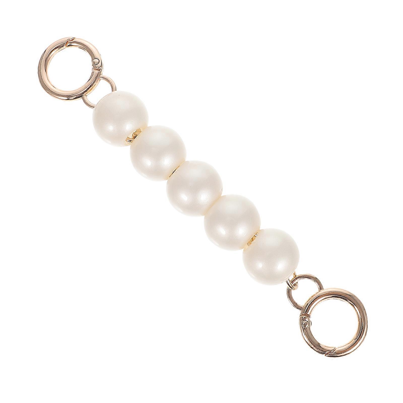Handbag Extension Strap Bag Extension Chain Handbags Daily Use Golden Round Beads Decorative 1 Piece