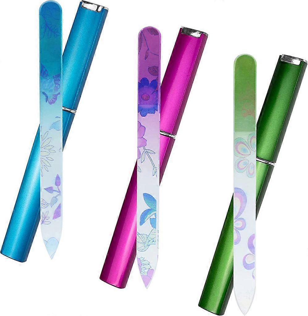Glass Nail File - Professional Crystal Nail File - Multi-Color