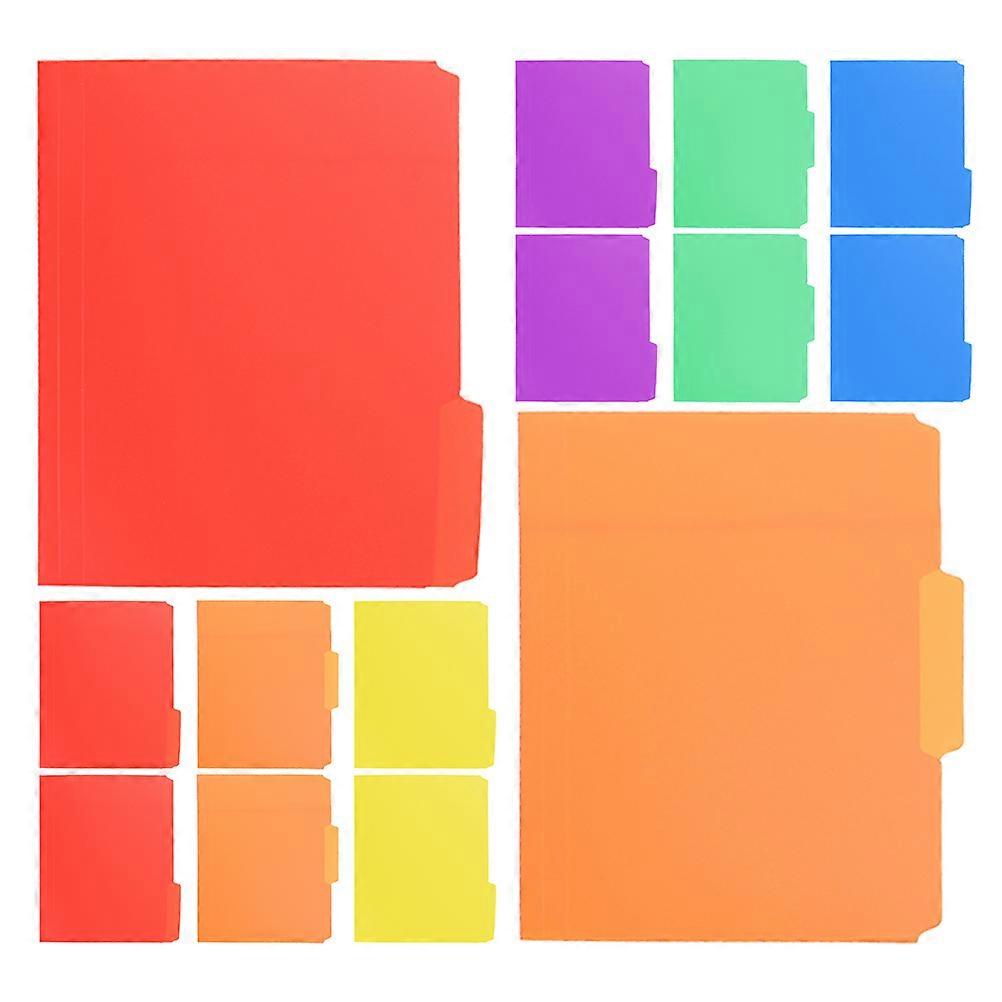 Manila File Folders Rectangular Shape Heavy Duty Document Organizers for Professionals Home Use 18Pcs