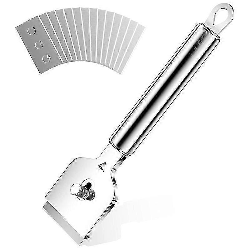 Hob Scraper Metal, Scraper Ceramic Hob with 14 Replacement  , Glass Scraper Ceramic Hob, Hob ScEdition 0711