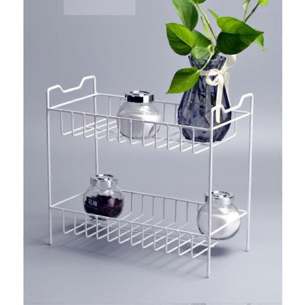 Kitchen Storage Rack Multi Layer Storage Rack Practical Design Home Organization Iron 34x17x30cm 1Pack