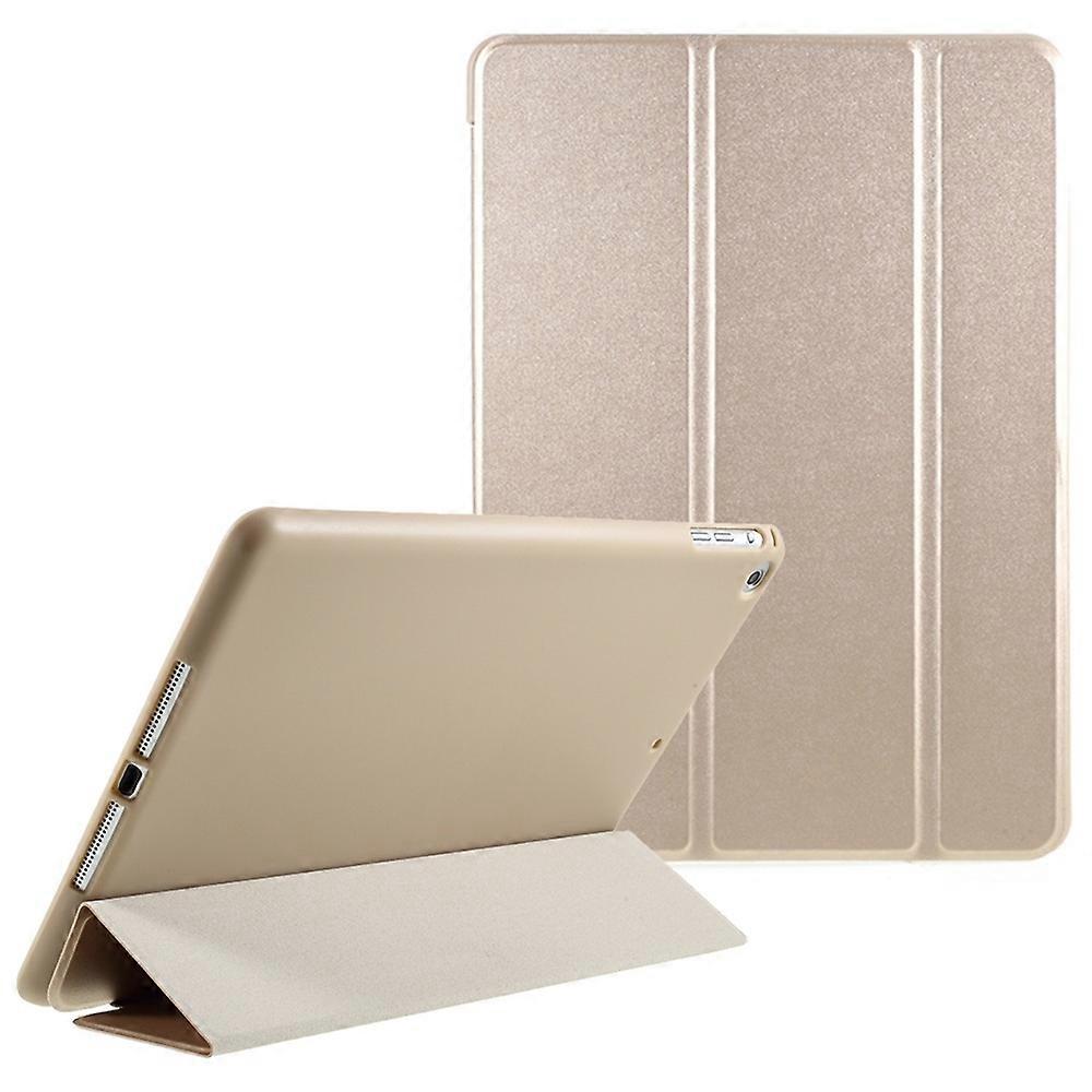 Scratch-Resistant PU Leather+Soft Back Shell Tri-fold Stand Cover for iPad 9.7-inch (2018)/(2017)