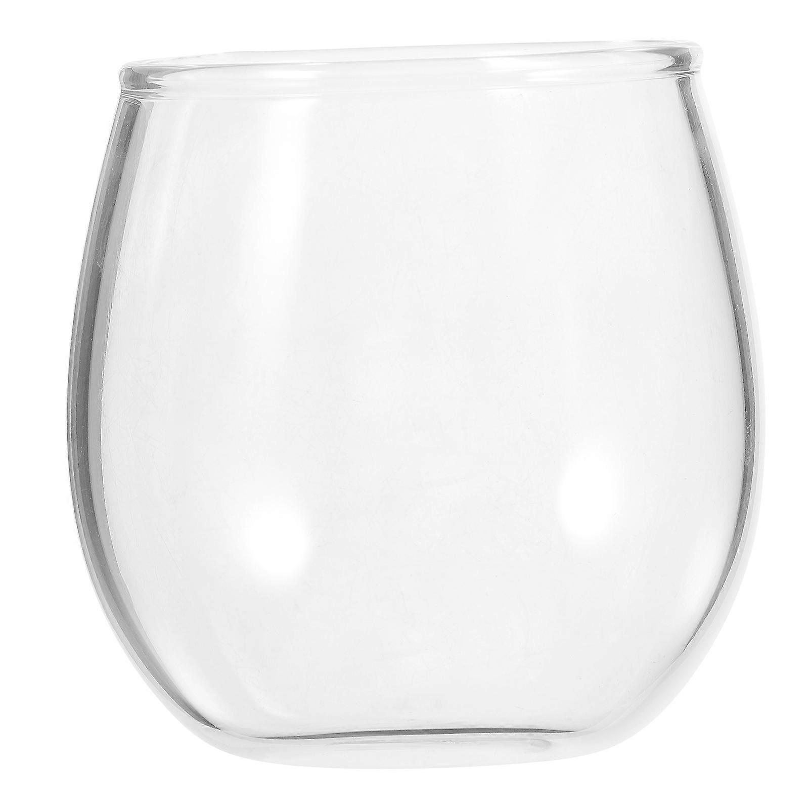 Wine Glasses Stemless Egg Shape Home Use 300ml Decoration present 1Set