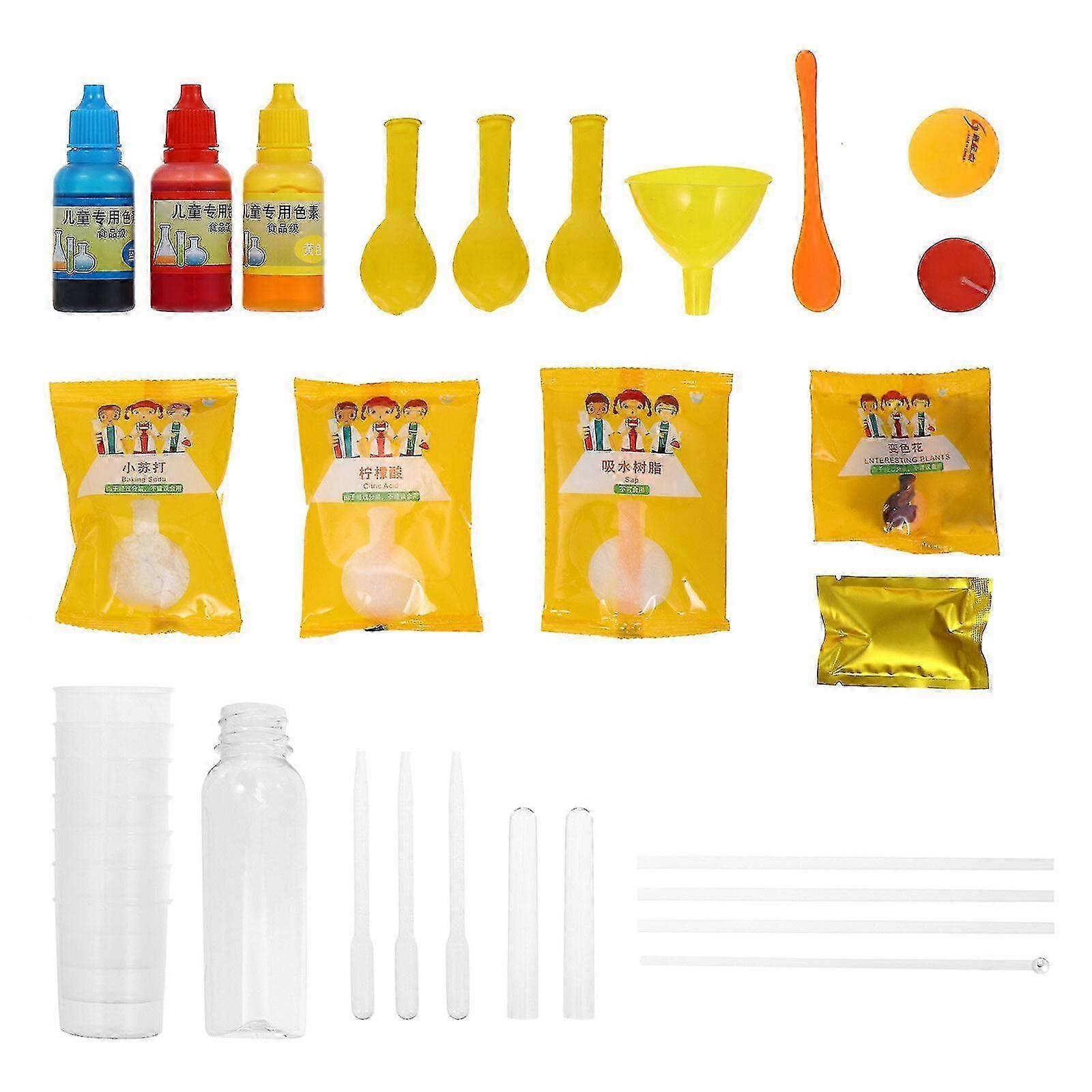 1 Set Of Kids Science Laboratory Experiment Toy DIY Educational Plaything