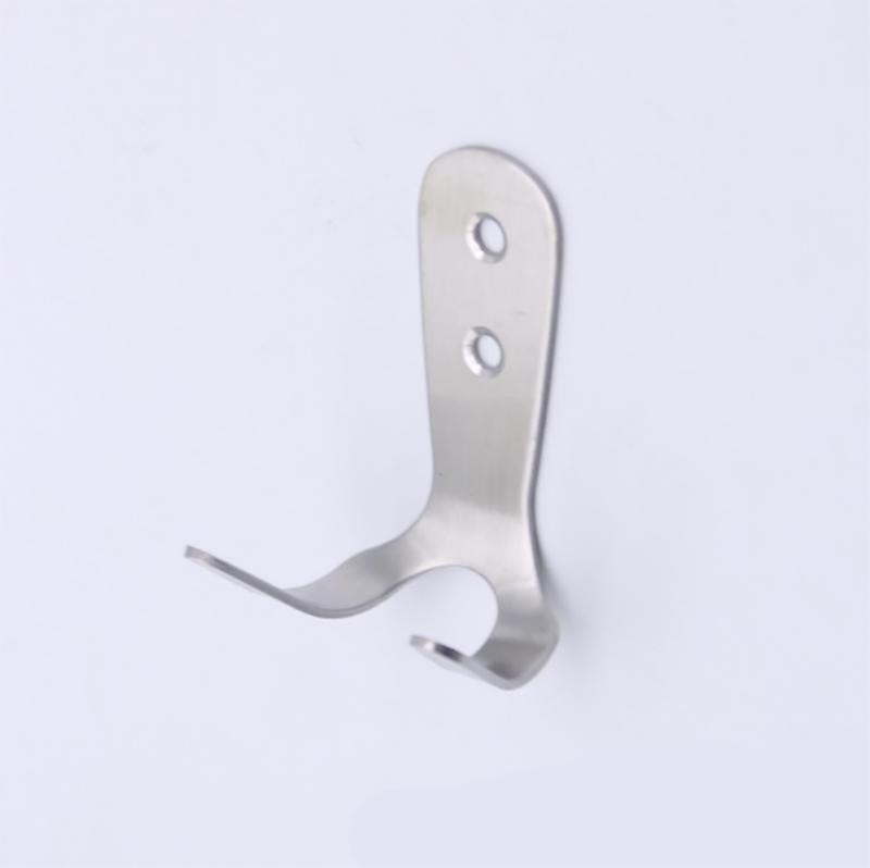 Multifunctional Solid Stainless Steel Door Rear Double Hook 2 Pieces