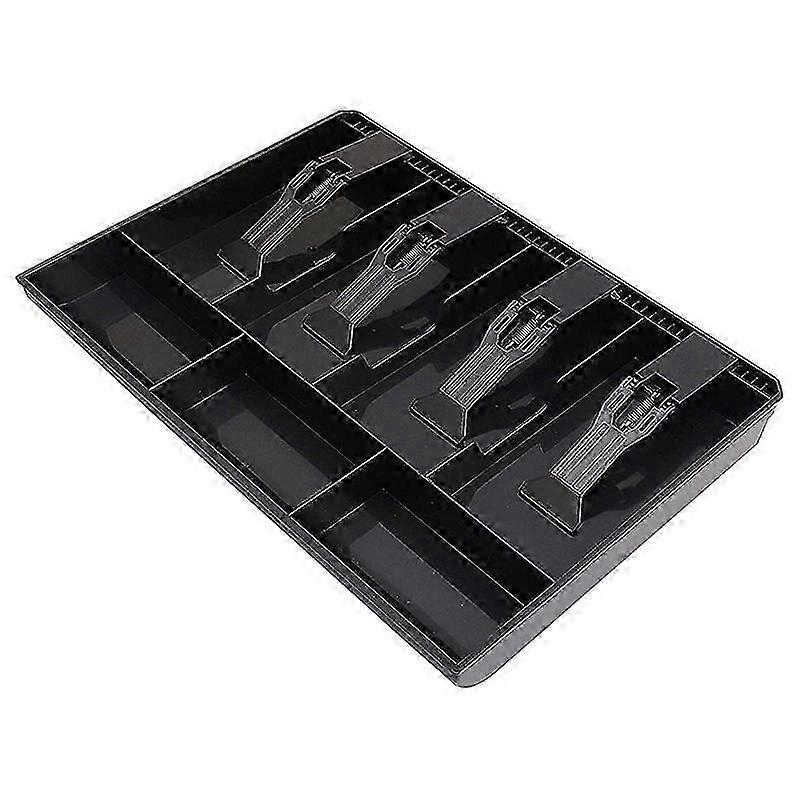 Kassaskuff - erstatningsbrett for 4 sedler / 3 mynter, 12,6 x 9,6 x 1,4 tommer