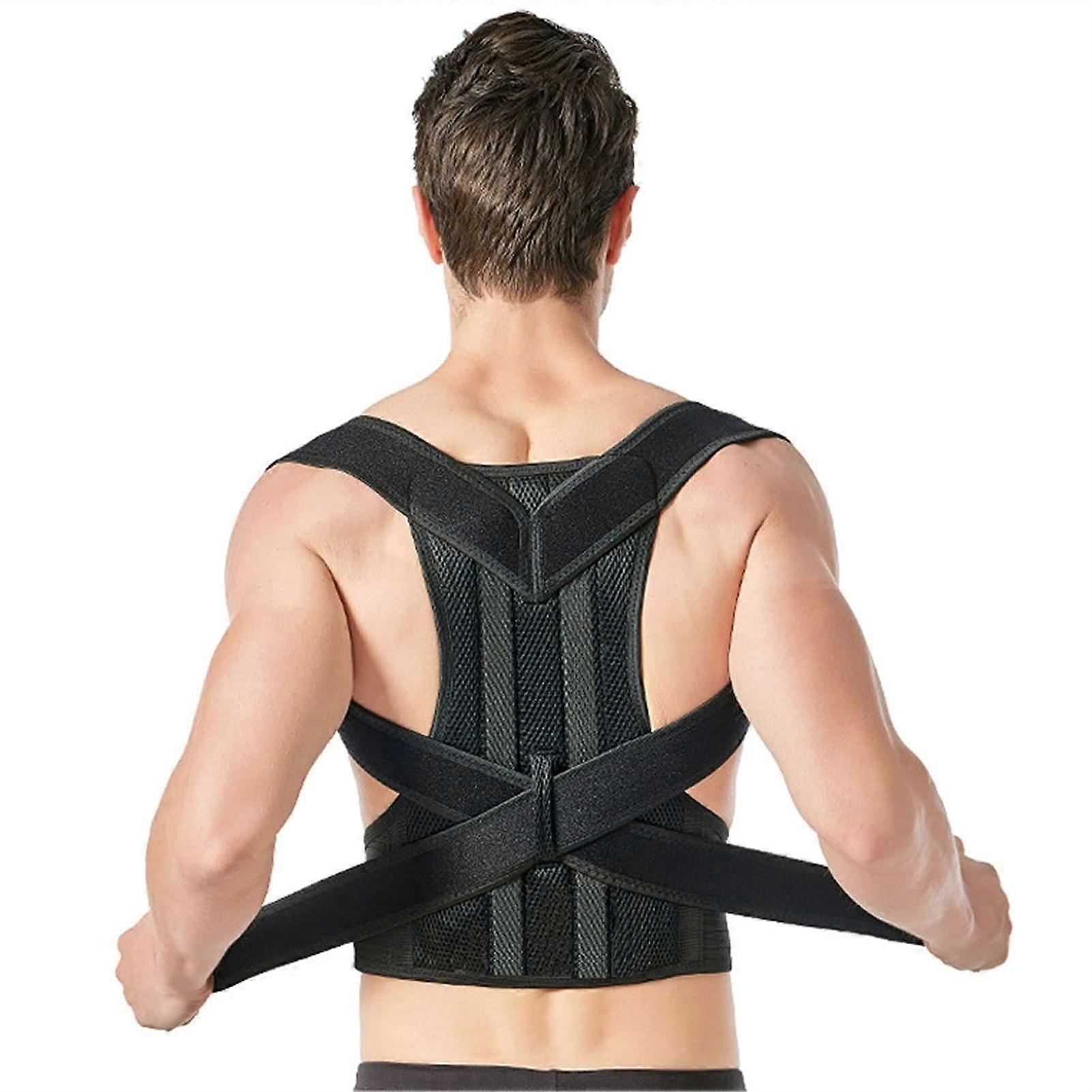 Corrector For Upper Lower Back Pain Relief Spinal Lumbar Support Adjustable Shoulder Brace For Men Womens Improve Scoliosis, Thoracic Corrector