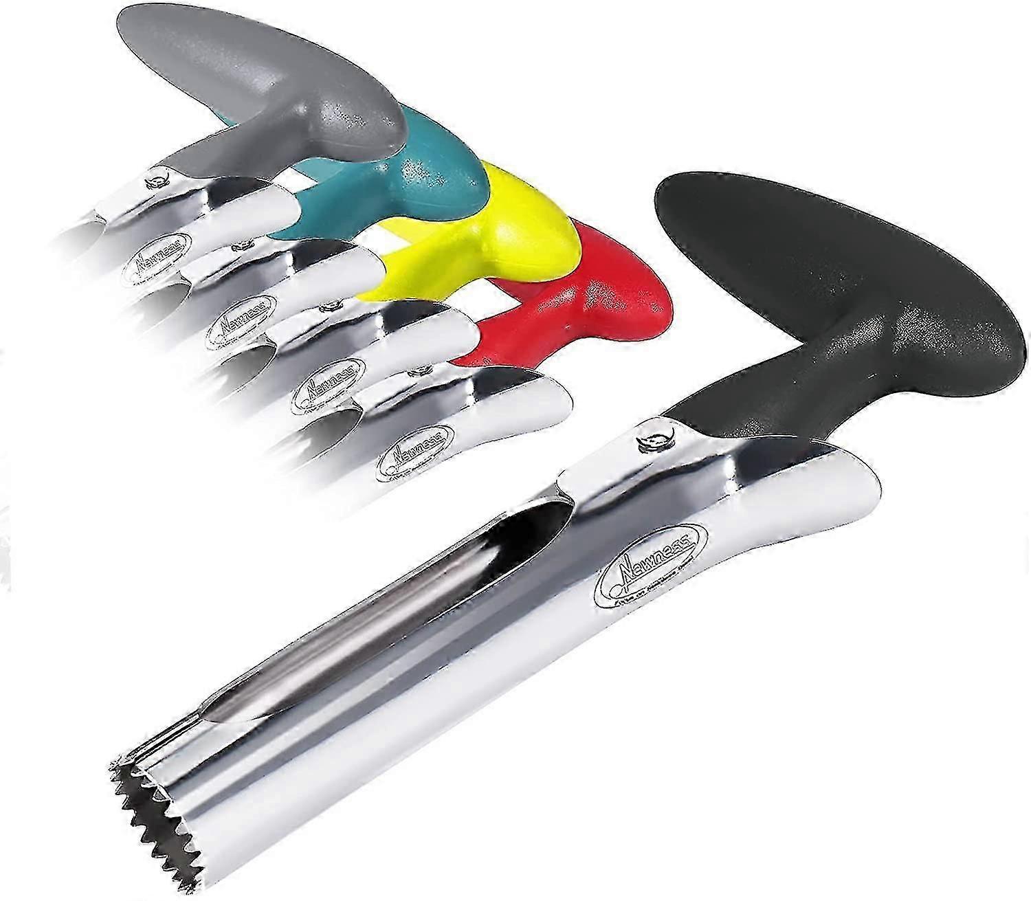 Apple Corer, Stainless Steel Apple Or Pear Core Remover Tool For Home & Kitchen With Sharp Serrated Blade (black)