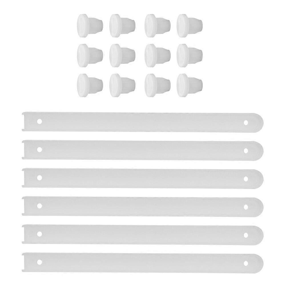 3 sett plastskuffeskinner, skuffereservedeler, skuffeskinner
