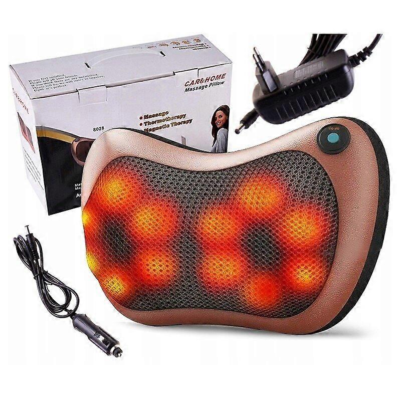 Shiatsu Vibration Massager Pad with Infrared Heating Function and Power Adapter