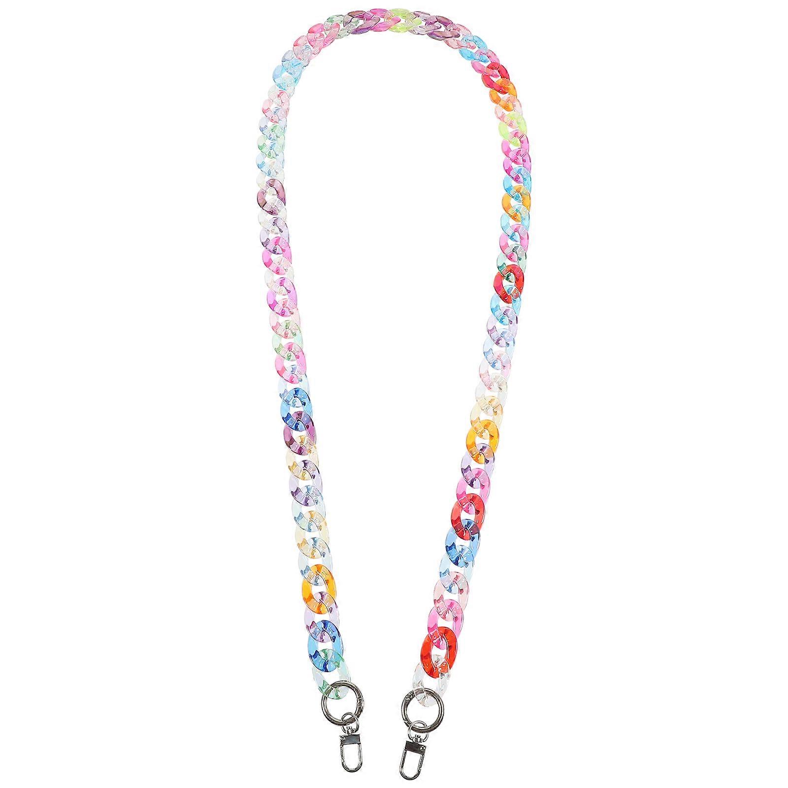 Double End Clasp Acrylic Chain Handbag Strap Replacement for Women's Shoulder Bags – Durable, Fashionable Design for Purses & DIY Projects