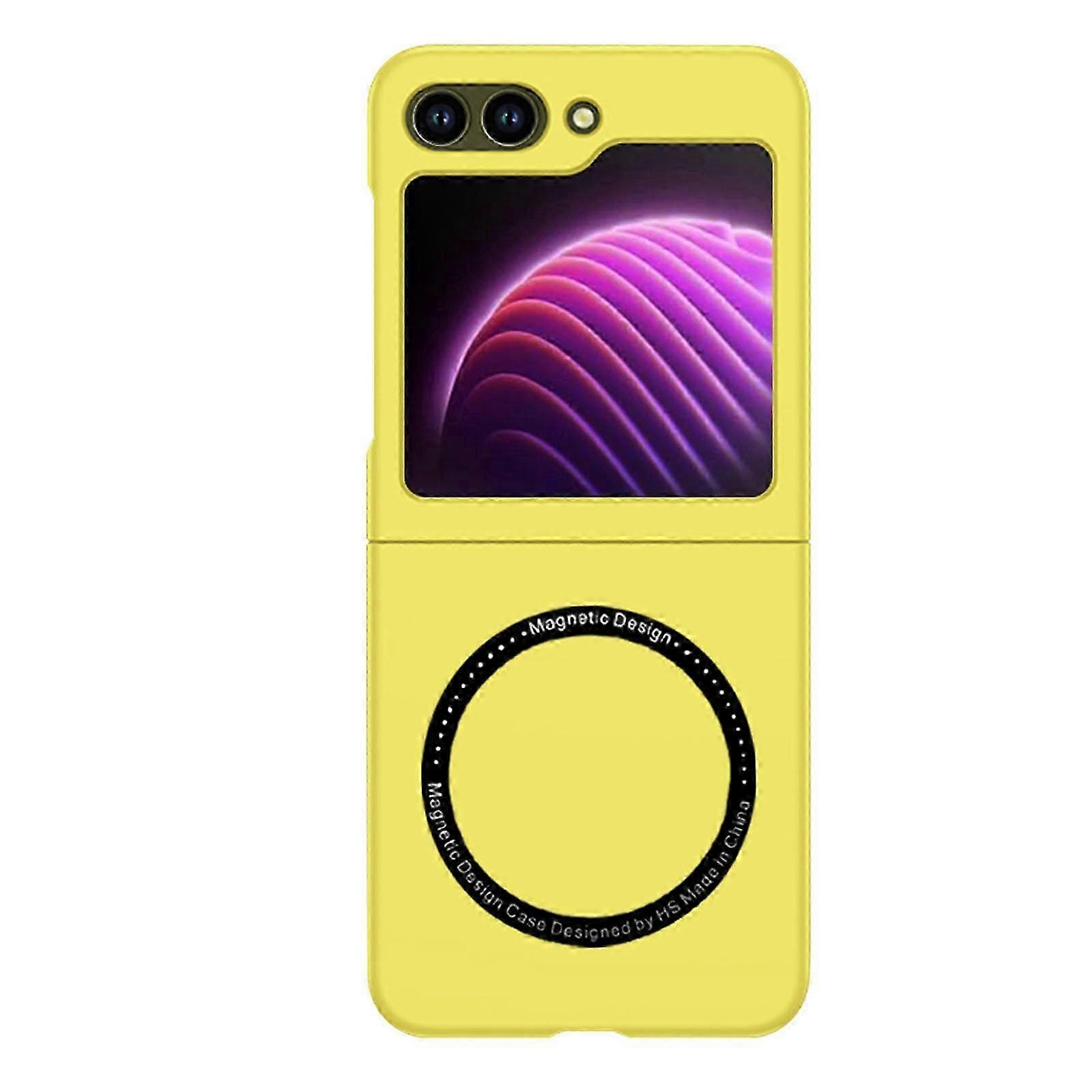 Z Flip 5 case, Slim Magnetic Case with Hard Bumper,Compatible with Magsafe Vehicle Mount,Screen Camera Protect Shockproof