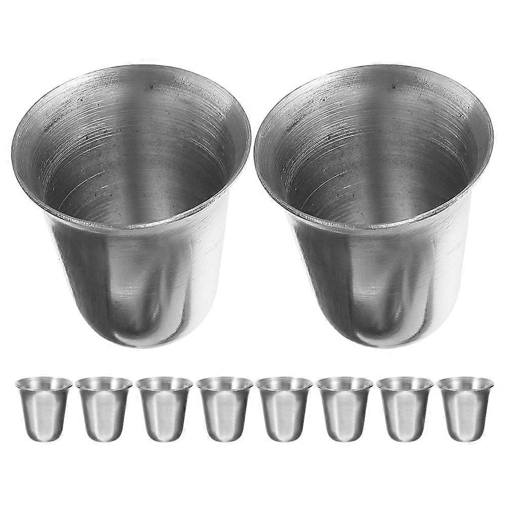 Stackable Stainless Steel Holy Cup for Storage 10Pcs Religious Drinking Cups
