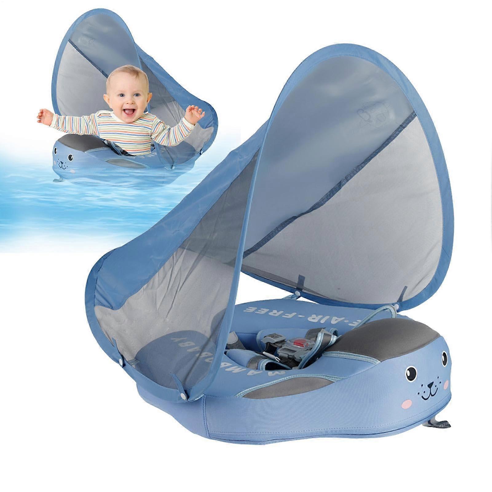 Baby Swimming Aid, TiltProof Swimming Ring for Toddlers 324 Months (Blue)