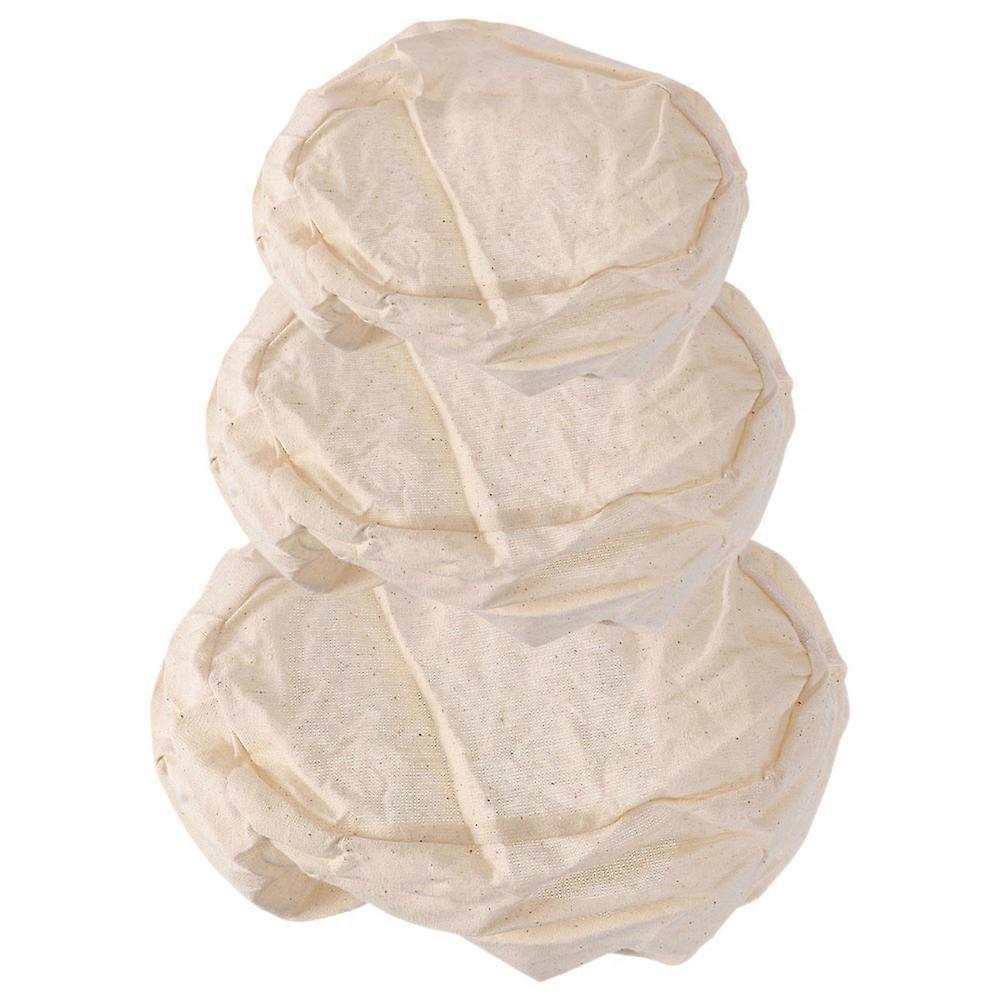 Bread Basket Covers Sourdough Proofing Basket Liner Cloth Cover Fermenting Baking Tools 3Set