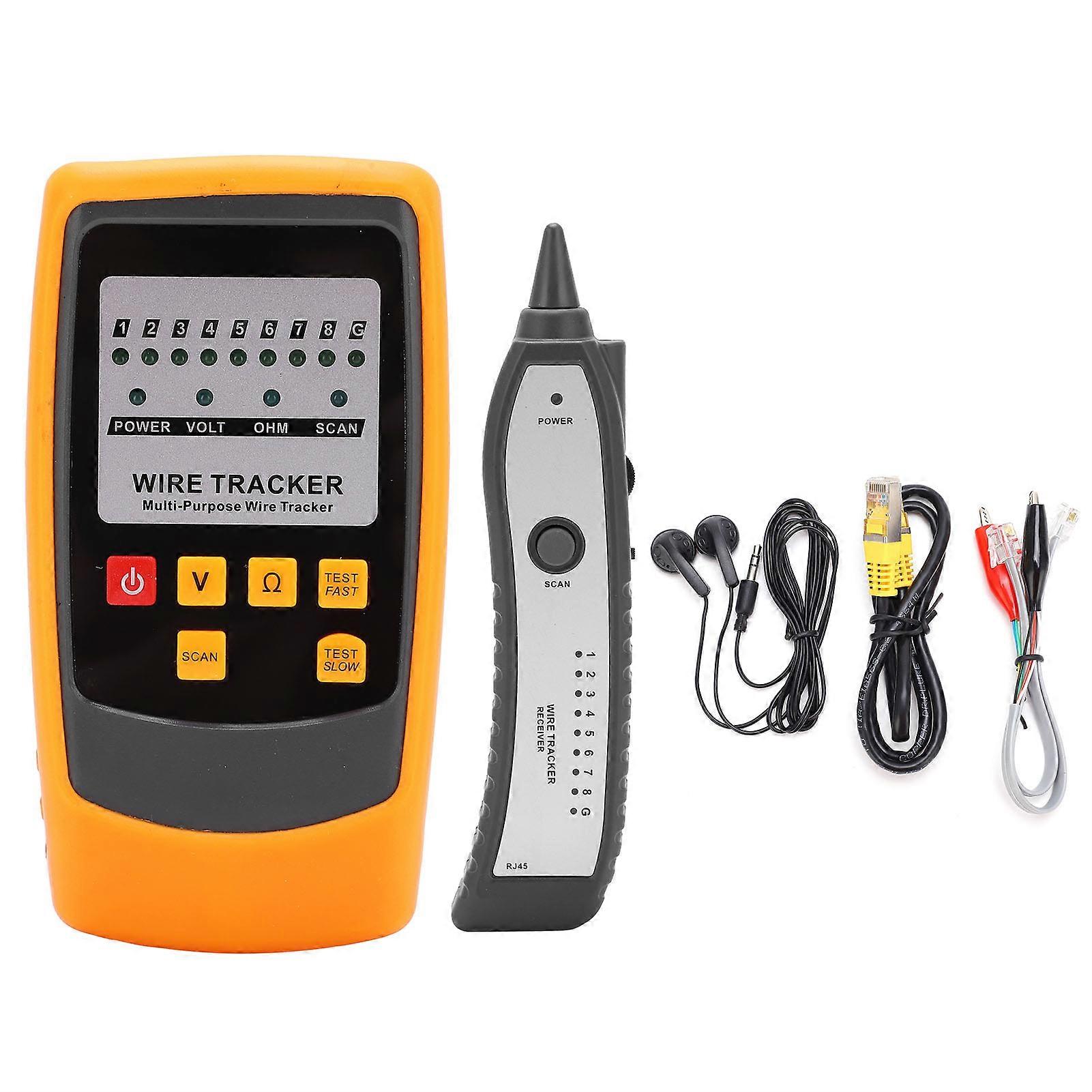 GM62 Cable Tester Network Telephone Cable Efficient AntiInterference Multifunctional LED Line Finder